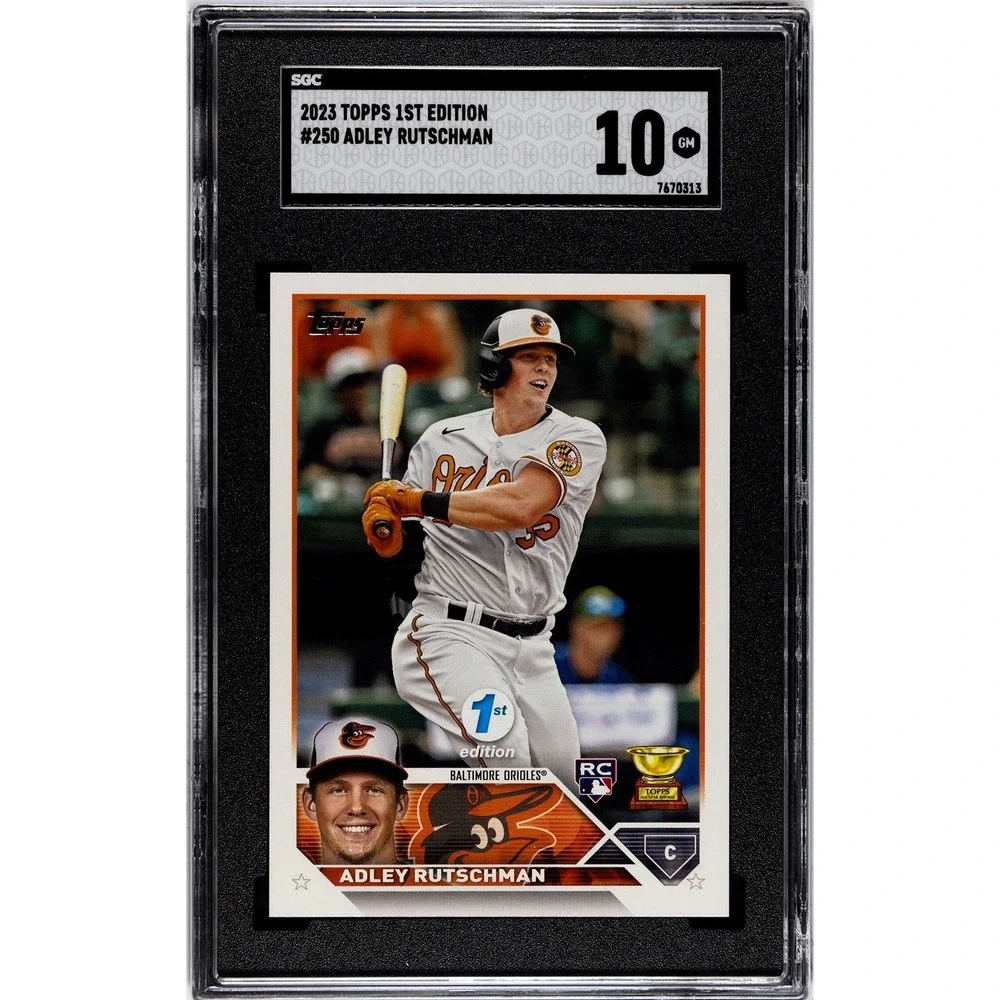 2023 TOPPS 1ST EDITION #250 ADLEY RUTSCHMAN (RC) SGC 10 GEM